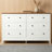 Modern 6 Drawers Dresser for Bedroom, 55.5" Wide Dressers & Chest of Drawers, Storage Organizer for Clothes, Entryway, Hallway, Nursery or Living Room