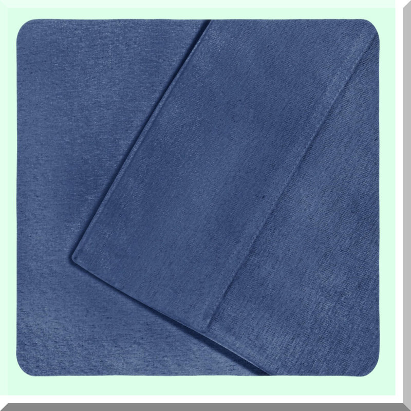 CozyCloud Sheet Set - Soft, Warm, Breathable Bedding for a Luxurious Night's Sleep. Perfect for Winter, 4-Piece Set., Navy