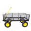 Les camions BIG Wagon Cart facilitent le transport du bois de chauffage jaune et noir. La charge statique maximale est de 880 lb.