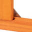 Enceinte pour chat amovible avec toit imperméable et 3 plateformes de saut, orange