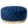 90cm Wide Velvet Tufted Round Solid Colour Cocktail Ottoman