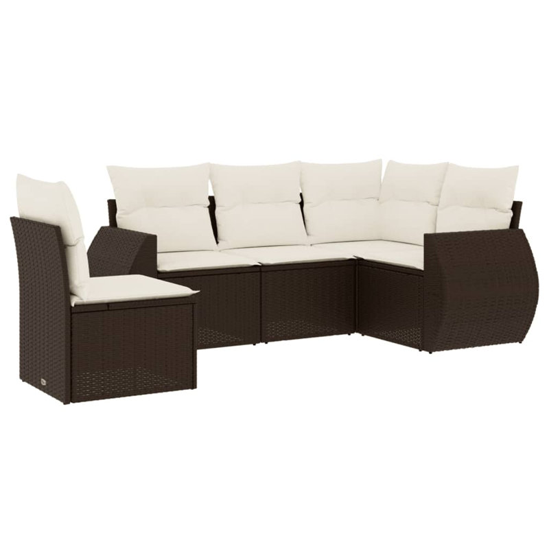 Vidaxl Garden Sofa Set Brown