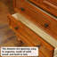 Commode 31,5 po à quatre tiroirs en bois massif Simple Browm