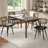 Modern Swivel Faux Leather Dining Chairs With Rattan Back-118783027-117542737