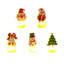 Christmas Ingenious Personality Candle Light Luminous Santa Claus Snowman LED Ornaments Night Light