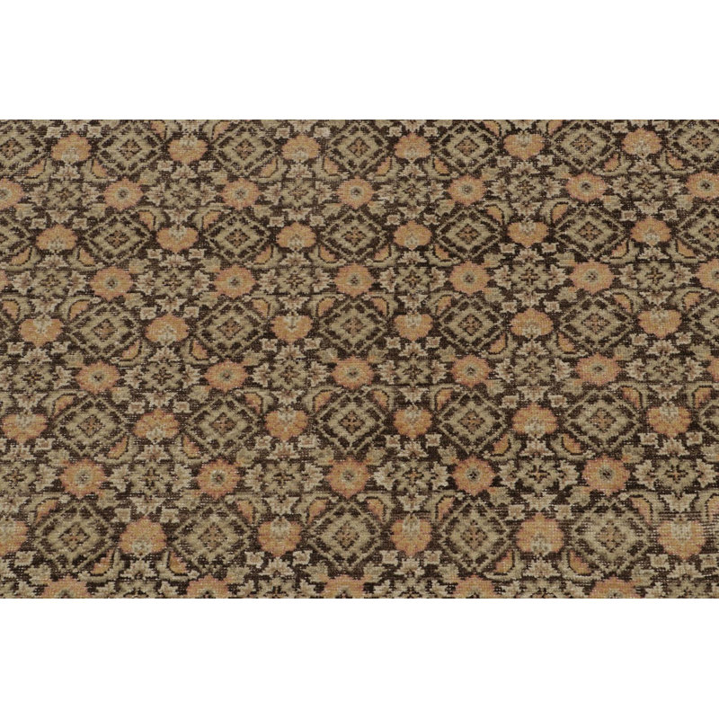Geometric Area Rug in Brown
