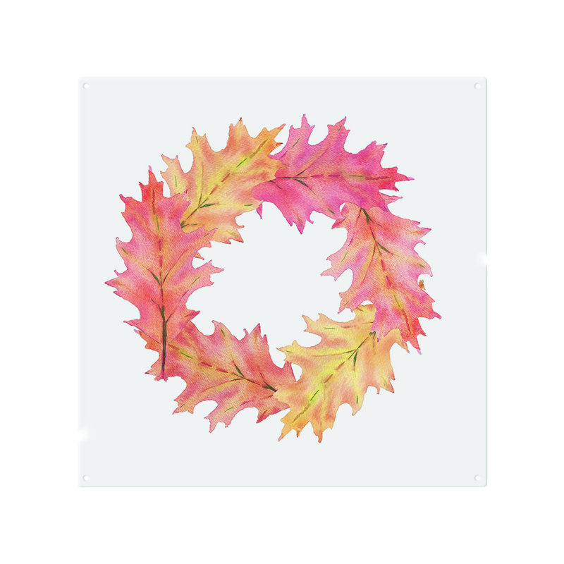 Autumn Reath Splash Back, 60cm L x 60cm W