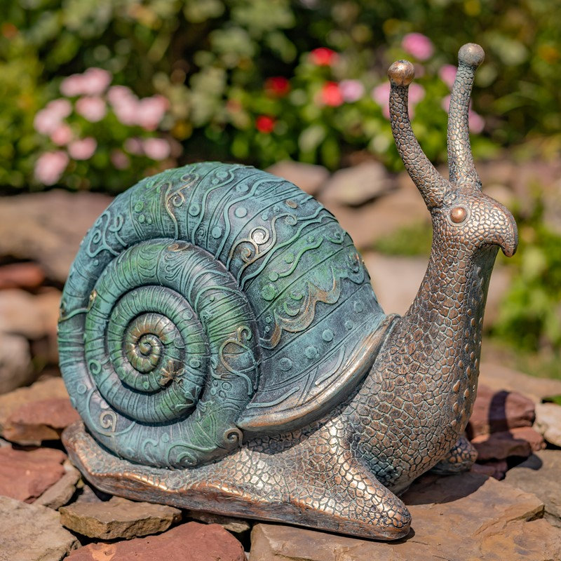 11 po Décoration de jardin escargot en polyrésine - fusée