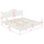 Structure de lit plateforme en bois avec tête de lit, lit plateforme de style rétro avec support en lattes de bois-130143582