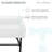 Carre 36" Console Sink White Basin Black Legs with 8" Widespread Holes-98076192
