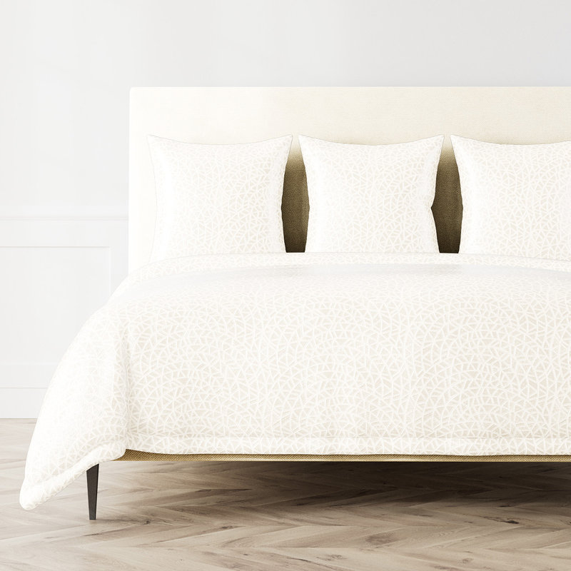 The Met x Ann Gish Ornament Duvet Cover, King Duvet Cover, Cream
