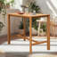Table de bar d'extérieur, table de bar à hauteur de comptoir de patio résistante aux intempéries pour le jardin, la cour, le balcon, le bord de la piscine, l'intérieur
