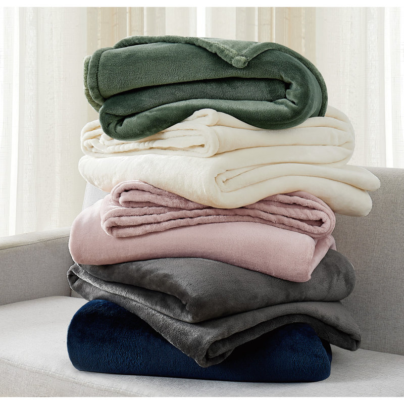 Balee Knitted Throw Blanket, 90" W x 90" L, Gray
