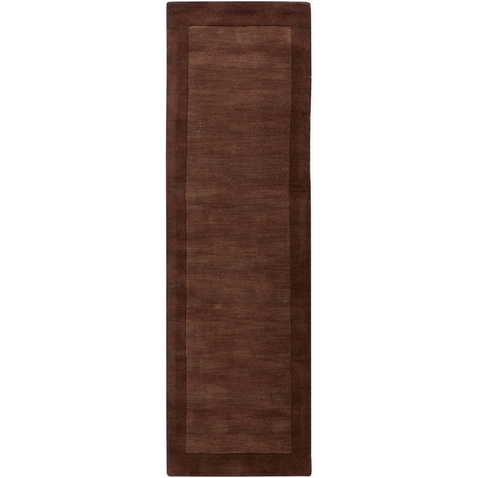 Dolma Handmade Wool Brown Rug, Runner 2'6" x 8'