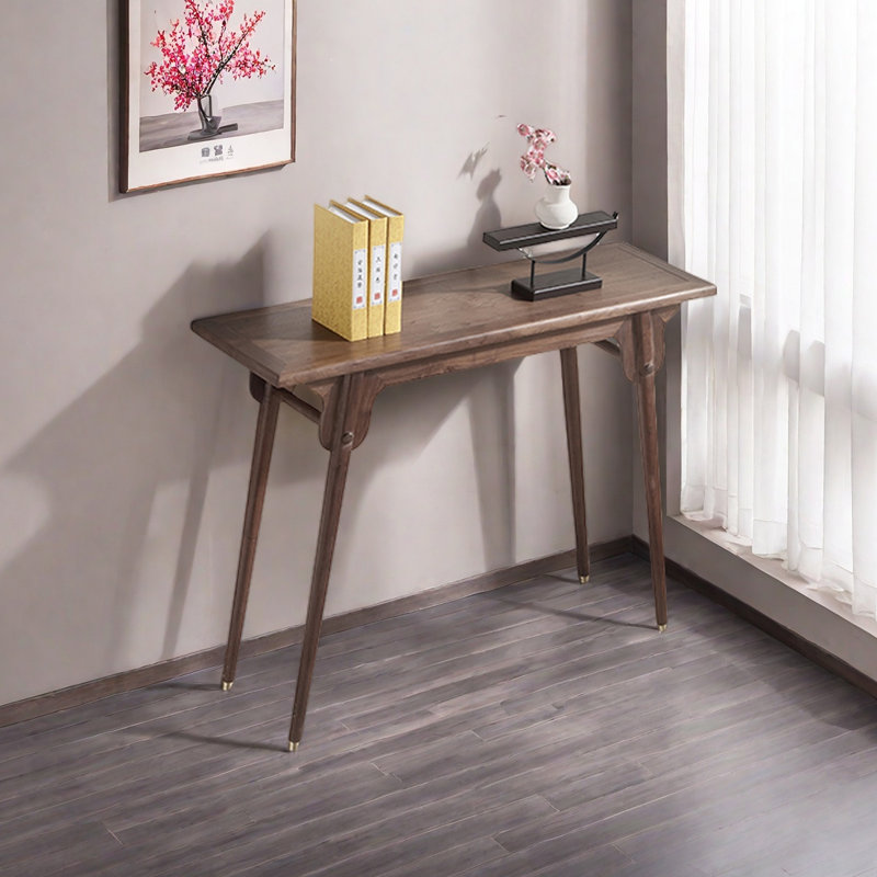 Modern elegant solid wood console table