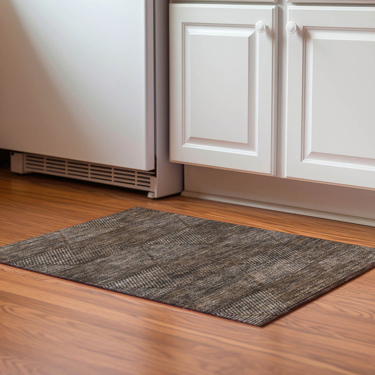 Premium Machine Washable Prisco Brown Rug