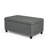 Linen Blend Upholstered Storage Bench-1864597437