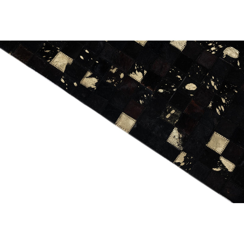 Tapis noir Juliana