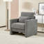 Fauteuil en chenille avec coussin en bois massif Classy-121047819