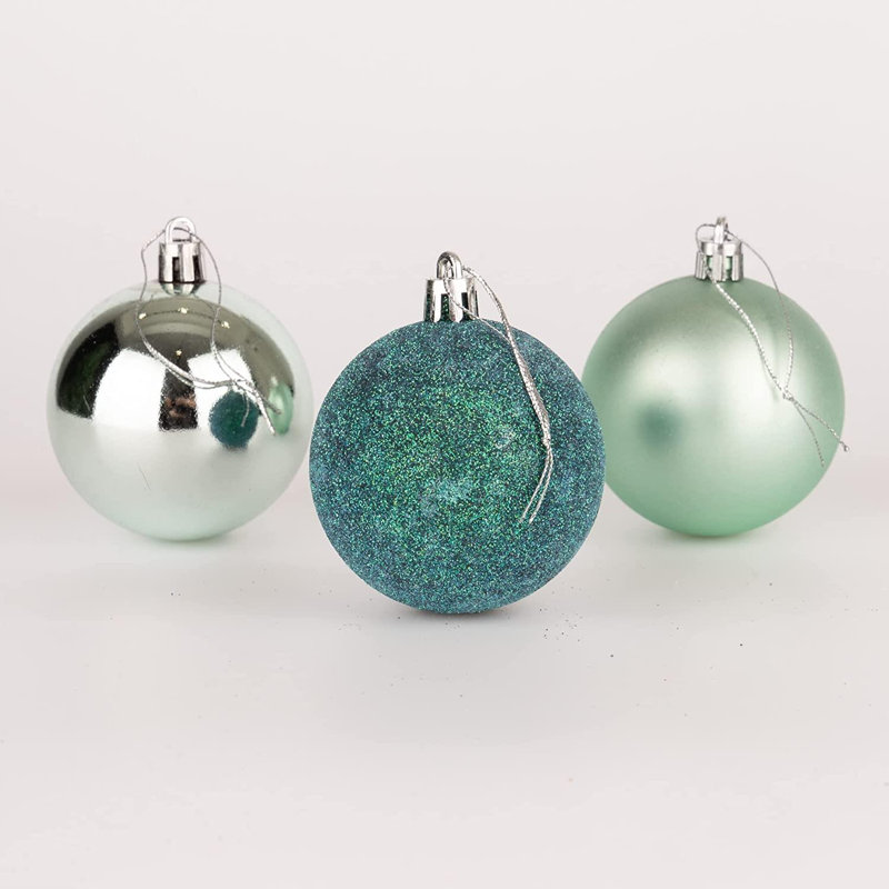 Polyvinyl Chloride (PVC) Ball Ornament, 5cm H x 5cm W x 5cm D, Blue