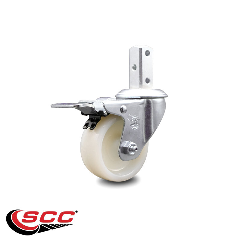 Swivel Square Stem Caster with Total Lock Brake
