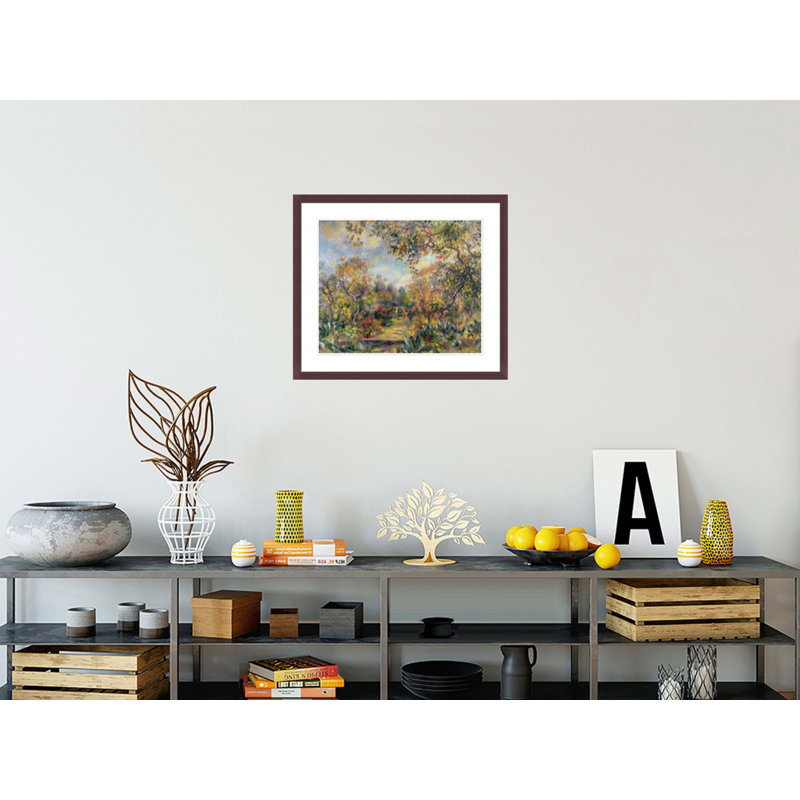 "Paysage à beaulieu" par Pierre-Auguste Renoir, impression giclée encadrée, H 23,5 po x l 27,34 po