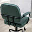 Chaise de bureau avec structure, revêtement en polyester, accoudoirs inclus, pivotant, hauteur réglable, roulettes