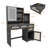 Multifunctional Makeup Vanity with Adjustable LED Lights, Storage Drawers, and Cabinet for Organized Beauty Space-1265947681