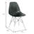 Culley Modern Acrylic Side Chair – Armless Transparent Accent Chair Lightweight Molded Plastic Seating for Dining Room, Kitchen, Vanity, Office, or Banquet-30733415-123385364