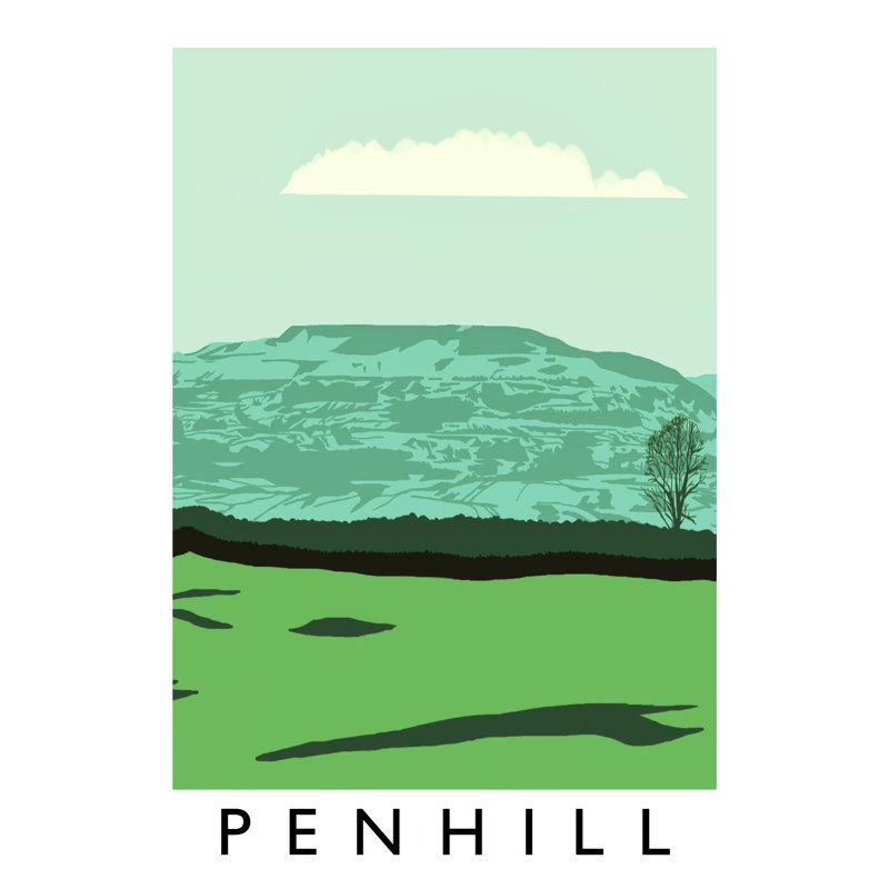 Penhill by Richard O'Neil - Print, 40 cm H x 30 cm W x 1 cm D, No Frame