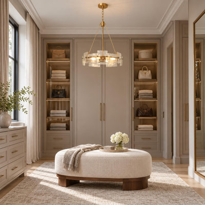 Hanshelmut 6-Light Dimmable Drum Chandelier