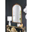 Miroir de salle à manger Hand Rose, 23 po x 42 po, cadre en bois antique, miroir décoratif brun et brun pour salle de bain et entrée-1810905695