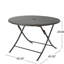 Table de salle à manger pliable pour plus de commodité: 45,62 po x 29 po, eau et intempéries, 4 sièges et économie d'espace 45,5 po