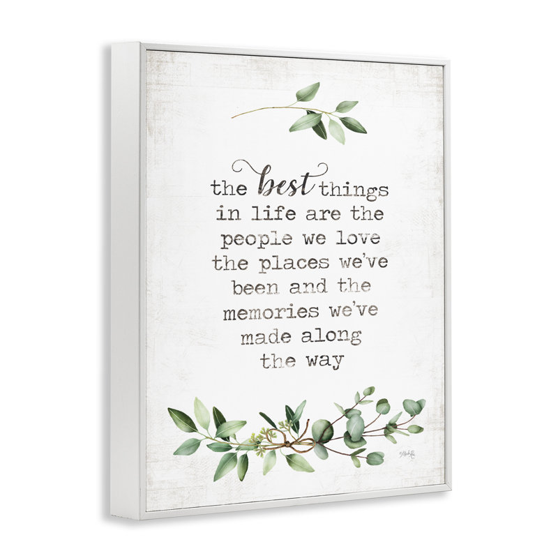 «The Best Things in Life Are People» par Marla Rae - reproduction d'art texturée, H 30 po x l 24 po