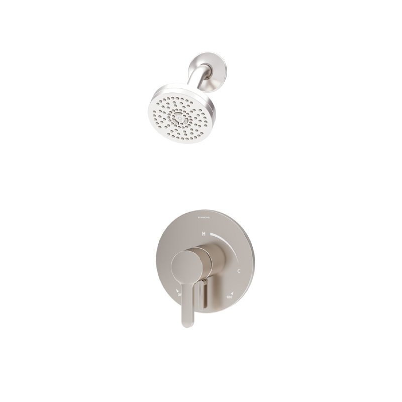 Solarity Hydromersion Single Mode Single Handle Shower Trim Kit With Volume Control, Satin Nickel