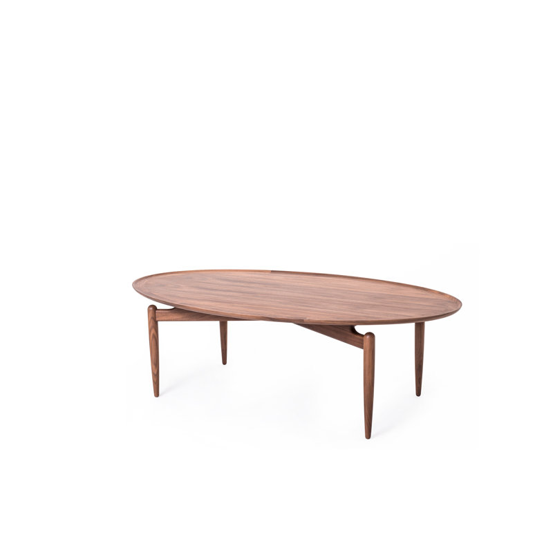 Slow Oval Coffee Table, Natural Oak
