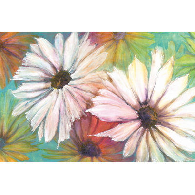 Super Colourful Flowers - Wrapped Canvas Art Prints