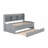 Wooden Captain Daybed Bed With Built-In Bookshelves-338012573-338012563