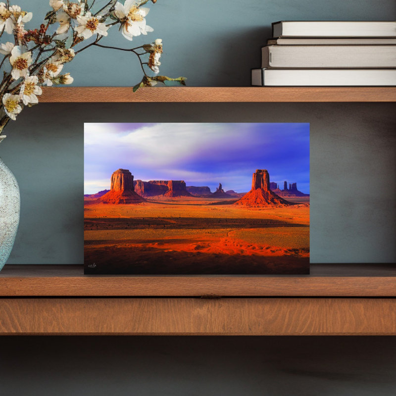 Monument, paysage, paysage dramatique, abstrait, contemporain, paysage, nature, art mural, H 12 po x l 18 po