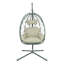 Fauteuil suspendu suspendu en osier avec support et coussin lavable pour patio-129223825-129223827
