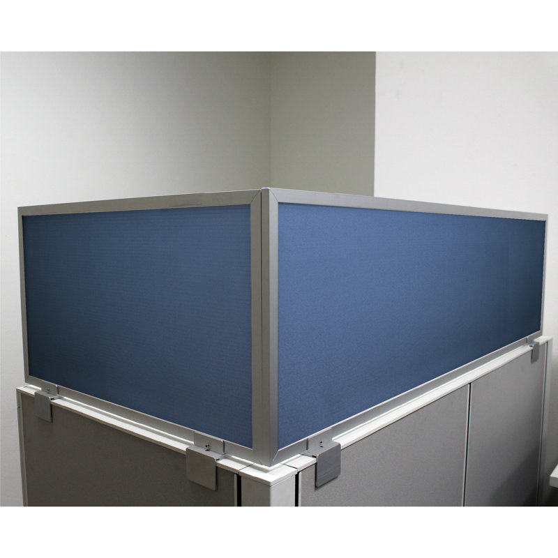 Panneau d'intimité acoustique avec petit support, En aluminium, Twilight, H 18 po x l 42 po x p 0,63 po