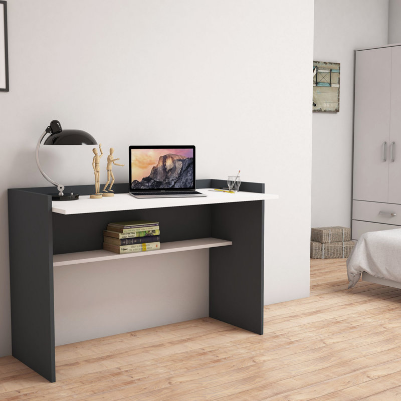 Wilford Writing Desk, Anthracite, 80cm H x 118cm W x 58cm D