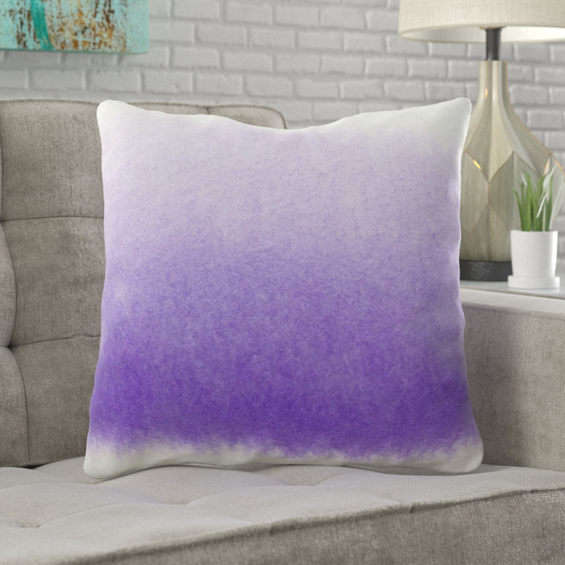 Coussin watercolour Clyde, Microsuède, Intérieur