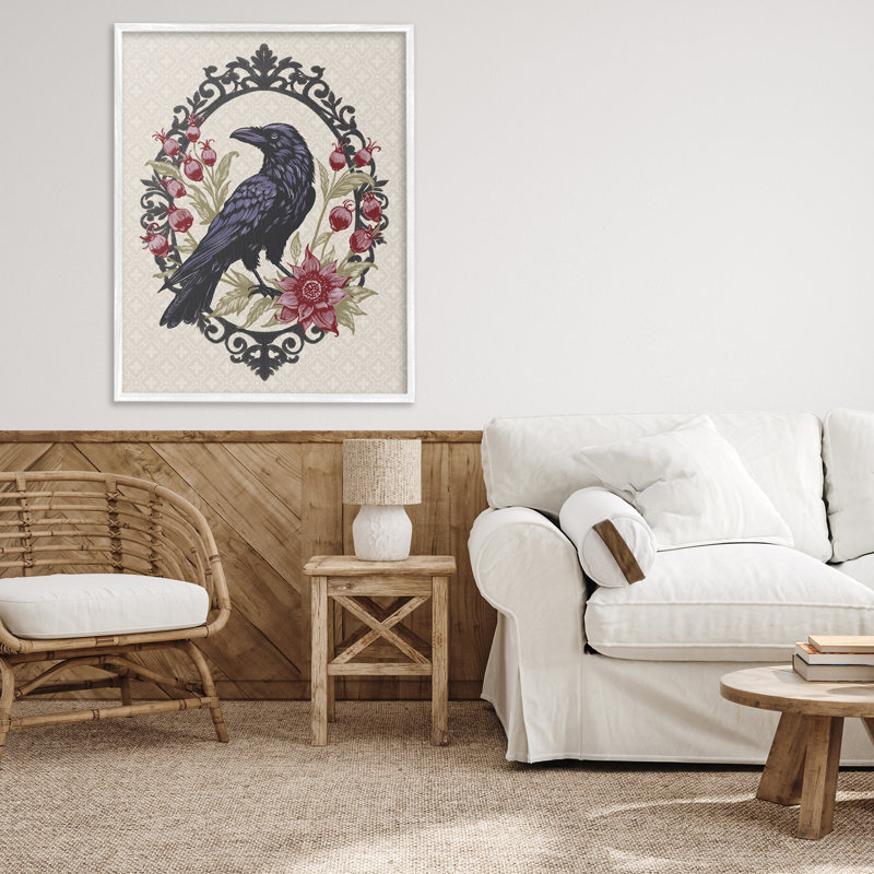 «Never More Ornate Raven», estampe numérique, design par Radhika Modi, H 30 po x l 24 po