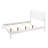 1Pc Queen Size Panel Bed