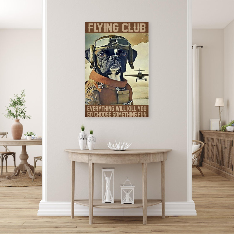 Flying Club sur toile, impression, H 36 po x l 24 po x P 1,25 po