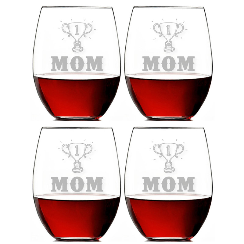 Verre à vin sans pied 21 oz. le trophée maman Barnhardt