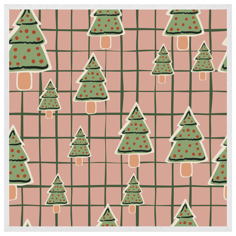Ashlene Winter Cookies - Single Picture Frame Print, 61cm H x 61cm W x 4cm D, White