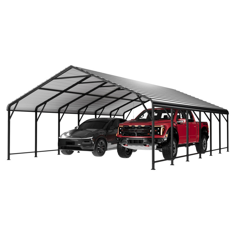 20 Ft. W X 30 Ft. D Galvanized Steel Carport, 20 Ft. W x 30 Ft. D