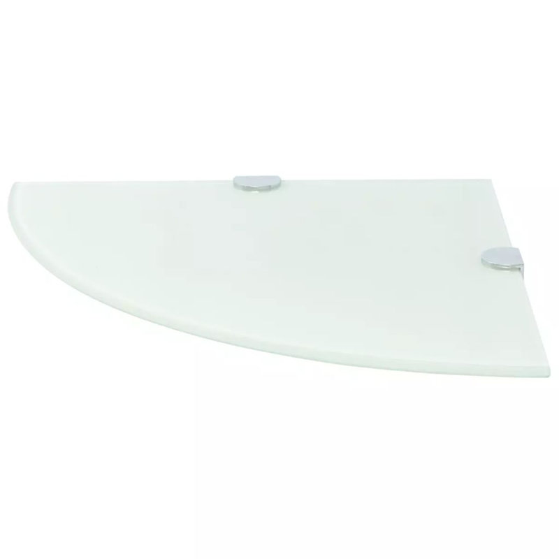 Tablette flottante en verre avec tablettes réglables, H 0,31 po x l 13,8 po x P 13,8 po